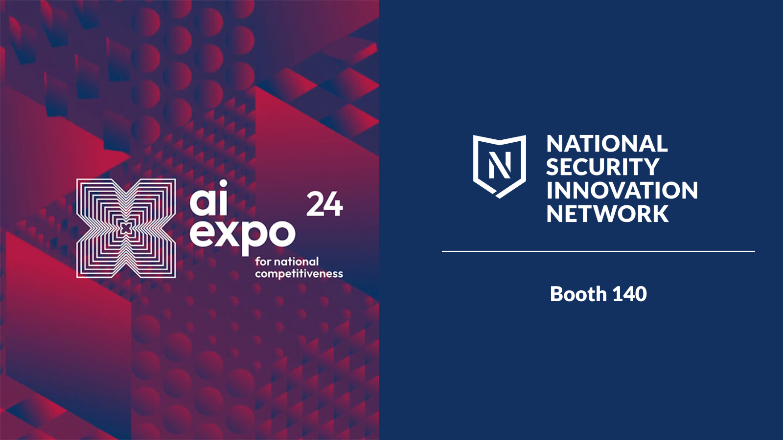 NSIN at SCSP AI Expo 2024 Header